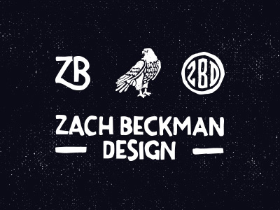 ZachBeckmanDesign (ZBD) badge bird blue brand create design eagle hand lettering logo personal brand typorgraphy zach