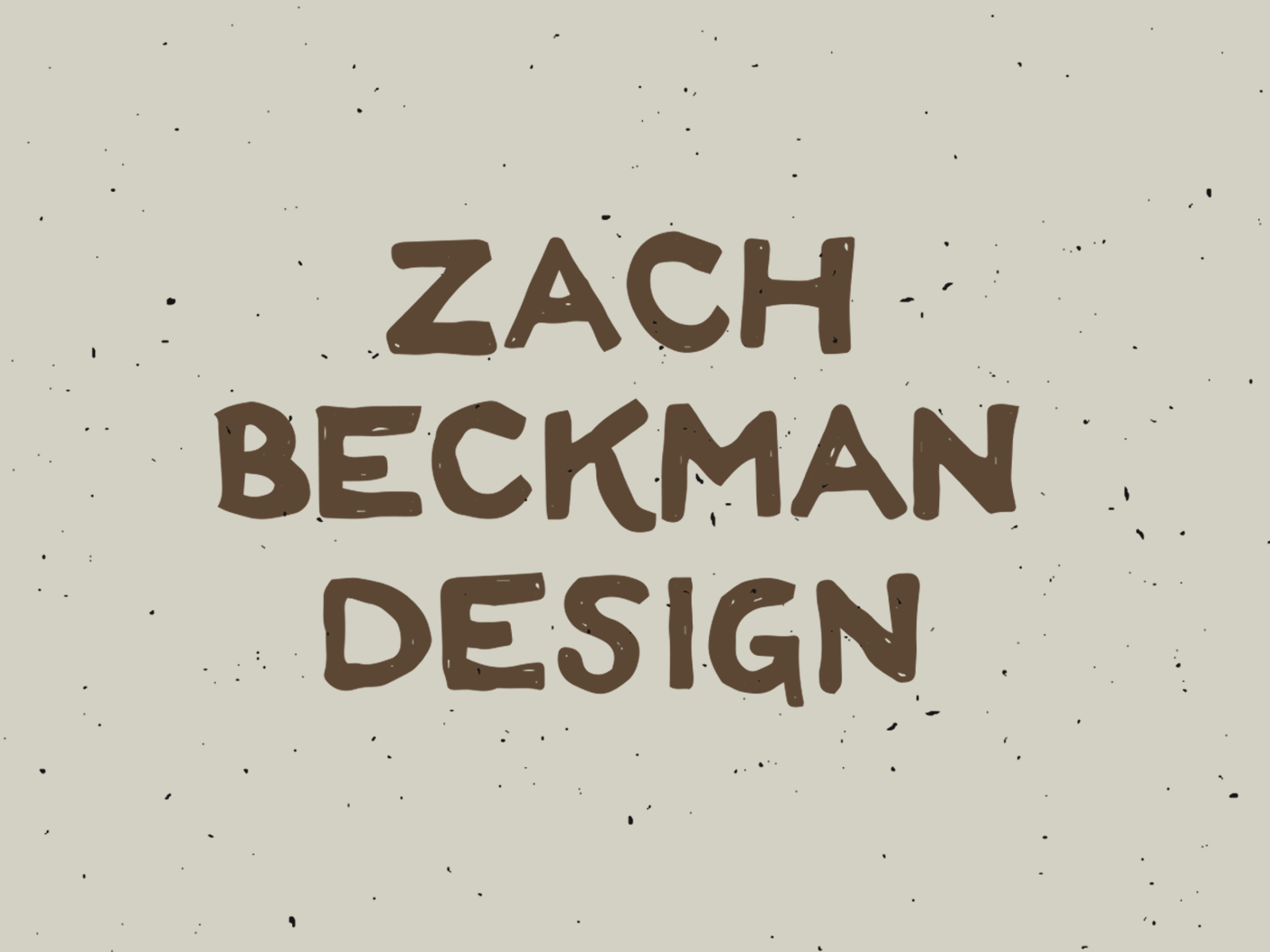 Zach Beckman Design Moving Type