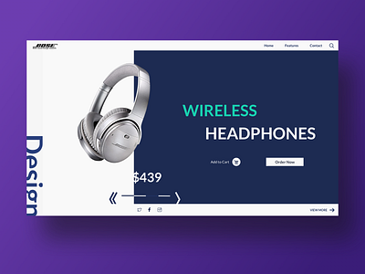 Headphone Online Shopping UI