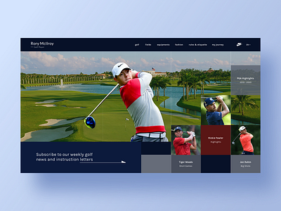 Rory McIlroy Golf UI