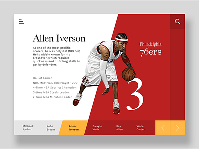 Allen Iverson Tribute UI