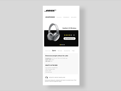 Bose Concept Page