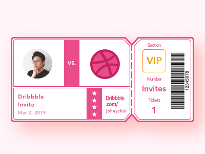 Dribbble Invite (1) design dribbble invite