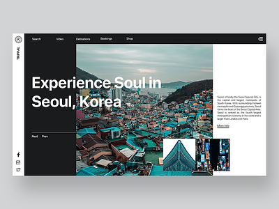 Soul in Seoul app dailyui design info interaction seoul travel trip ui uidesign ux uxdesign webpage