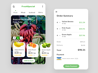 Grocery Delivery Service app dailyui delivery design graphic grocery interaction service ui uidesign ux uxdesign