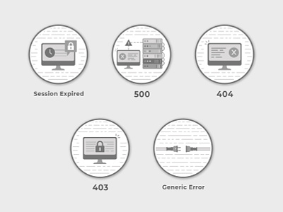 HTTP Error Badges error 403 error 404 error 500 error page http httperror server error