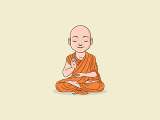 Illustration Of Lord Buddha by Bhagirath Panchal on Dribbble