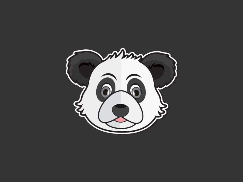 Panda animal bhagirath cartoon character comic flat illustration illustrative logo mark mascot panda