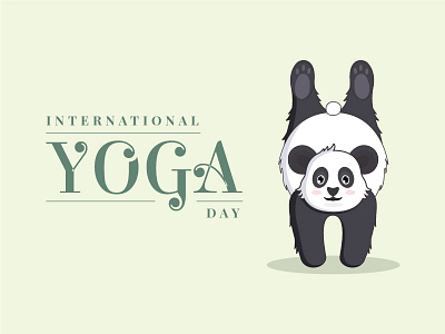 Panda Yoga animal bear bhagirath character illustrator meditation panda pandavector t shirt vector white yoga