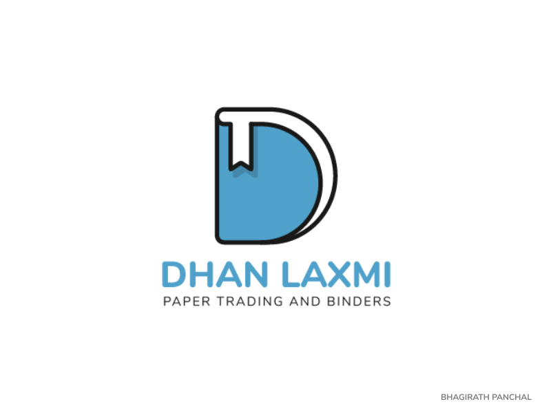 The Praise of Wealth Logo bhagirath binders branding logo logomark logotype minimal paper simple stationery trading