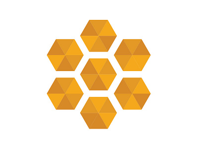 Hive bee logo yellow