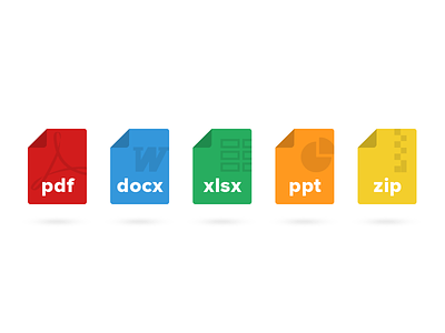 Flat File Type Icons