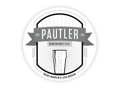 Pautler Brewery beer brewery ribbon sticker