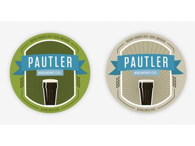 Pautler Brewery Color Options beer blue brewery color logo