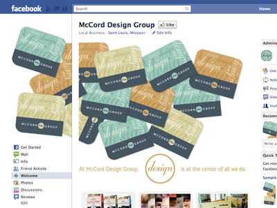 McCord Design Facebook Landing Page