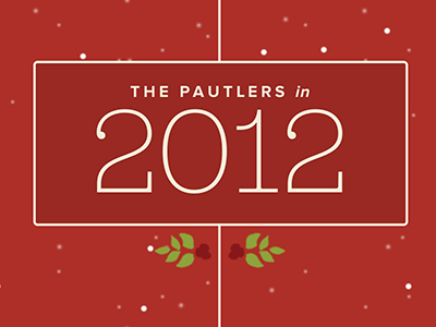 The Pautlers in 2012 christmas timeline website