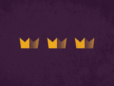 We Three Kings christmas crown ephiphany grunge halftone king purple royal