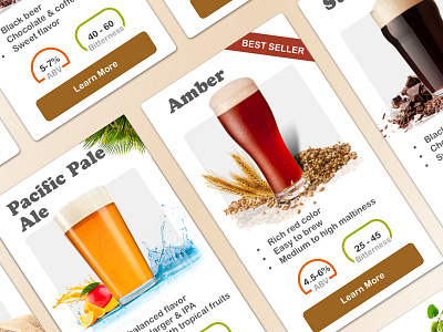 Craft Beer Product Cards beer e-commerce ui website