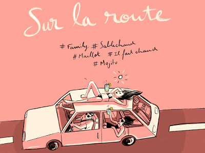 Sur La Route 07.19 character art digitalpainting illustration illustration art illustrator