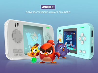 WANLE. Gaming Charged concept creative gaming graphic print design webdesign