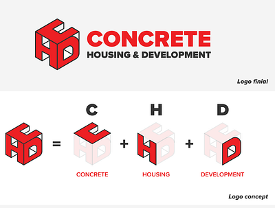Concrete Branding logo brand branding colors concept creative design graphic illustration logo typography