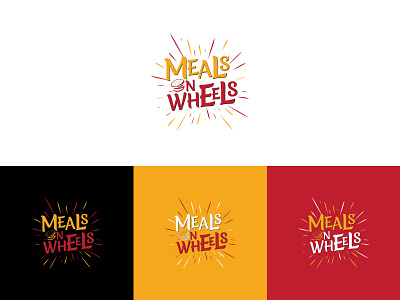 Meals on Wheels Logo branding burger design food graphic inspire logo meals wheels