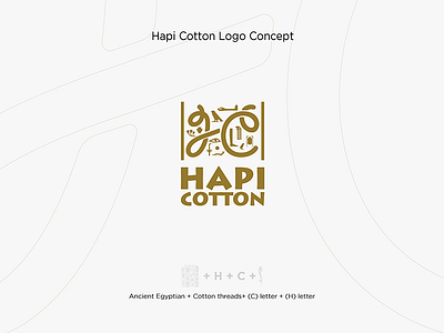 Hapi Cotton brand cotton design egyption hapi logos