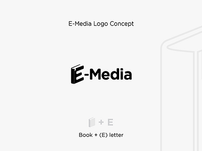 E Media brand concept creative design elearning learning logo media