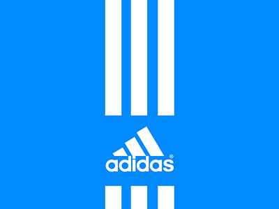Adidas adidas blue colors design identity logo sport white