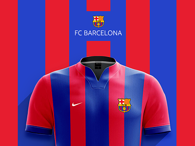 Fc Barcelona barcelona blue design fcbarcelona football football kit graphic layout nike red shadow