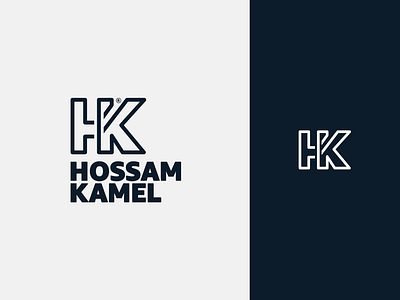 Hossam Kamel Personal Logo branding concept creative design illustration logo
