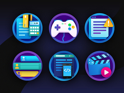 IT_icon_set accountant design developer game game design hr icons illustration motion design qa