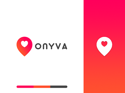 Influencer marketing platform logo branding flat gradient influencer influencer marketing lets go logo onyva platform