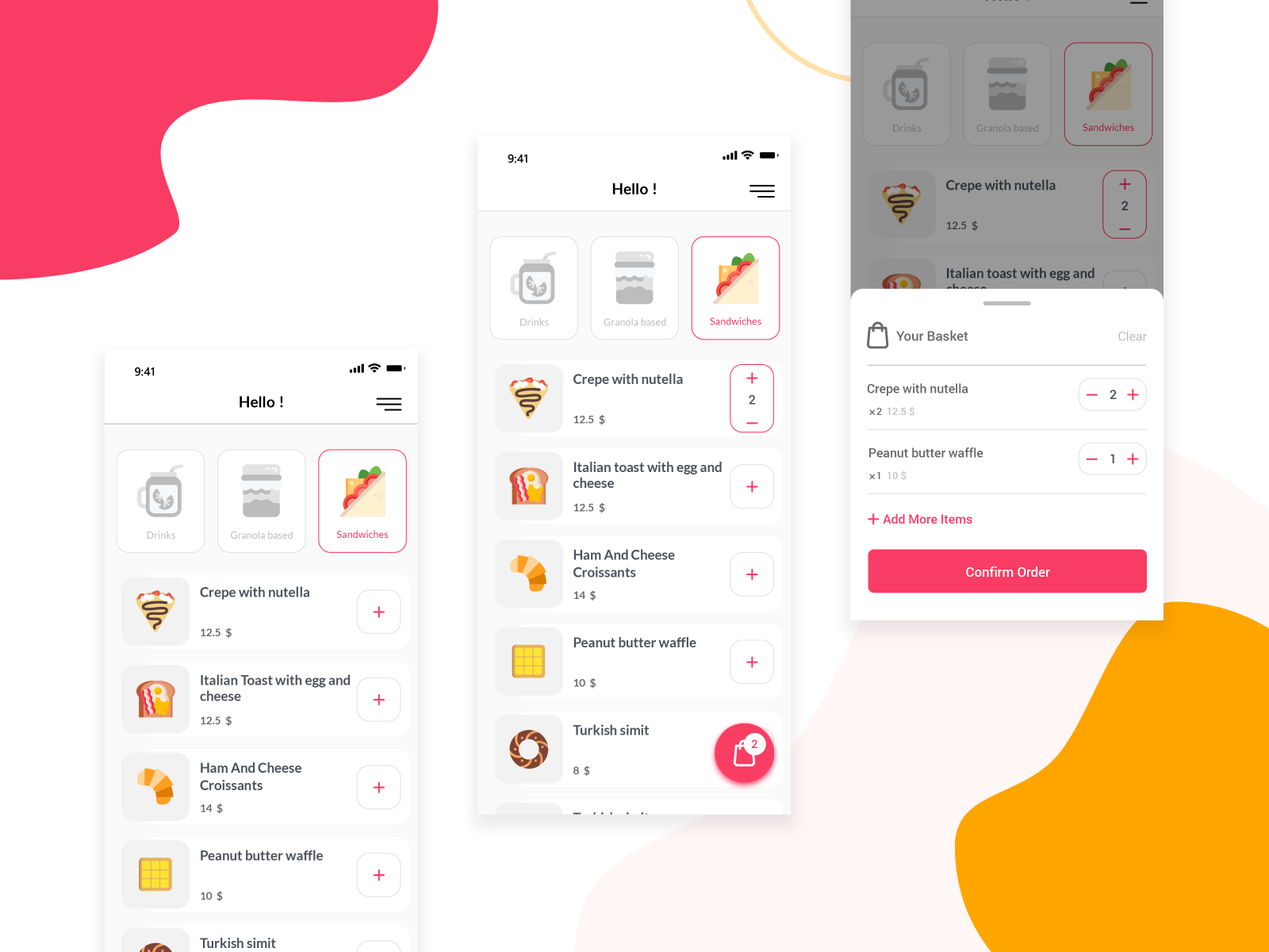 Food Ordering App Concept by Reza Jokar on Dribbble