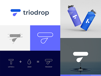 T+Drop Logo branding drop drop design drop color drops flat h2o identity letter t logo liquid logo logo design logos minimal logo modern logo simple t drop logo t logo typography water drop