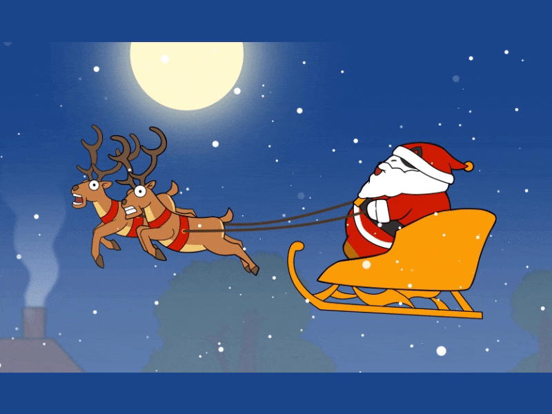 Santa Kome Is Comin' To Town! 2d animation animation character character animation christmas funny animation illustration merry christmas motion motion design motion graphics reindeer rudolph santa claus santa claus is coming to town... snow