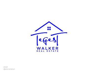 Tegest Walker Real Estate brand brand guide brand identity branding design home house icon illustration logo real estate ui vector