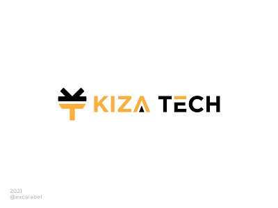 Kiza Tech Logo brand brand identity branding design icon logo tech vector