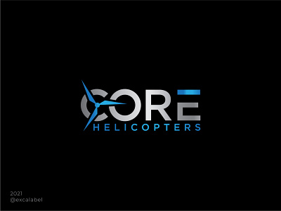 Core Helicopters Logo brand brand identity branding core design helicopters icon logo ui
