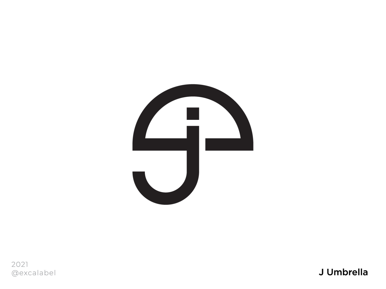 J Umbrella Logo by yp on Dribbble