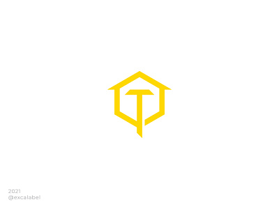 T-Home brand brand identity branding design hexagon home house icon letter logo real estate type vector