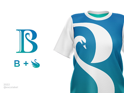 B Swan brand brand identity branding design icon illustration initial letter logo swan type ui ux vector