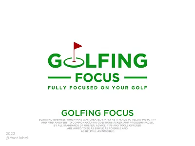 Golfing Focus brand brand identity branding design focus golf golfing icon illustration logo ui vector