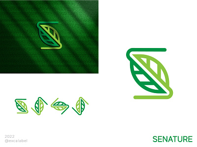 Senature brand brand identity branding design icon illustration letter logo nature s typography ui ux vector