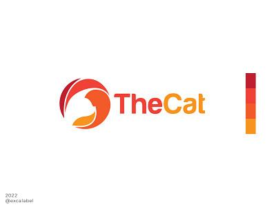 The Cat animal brand brand identity branding cat circle design icon logo ui vector
