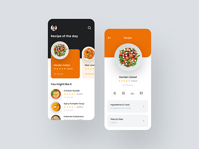 Recipe App Exploration by Fareel on Dribbble