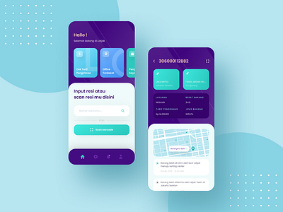 Latjak - Package Tracking App by Fareel for Omnicreativora on Dribbble