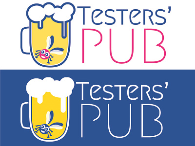 Testers' Pub Logo branding design identity logo