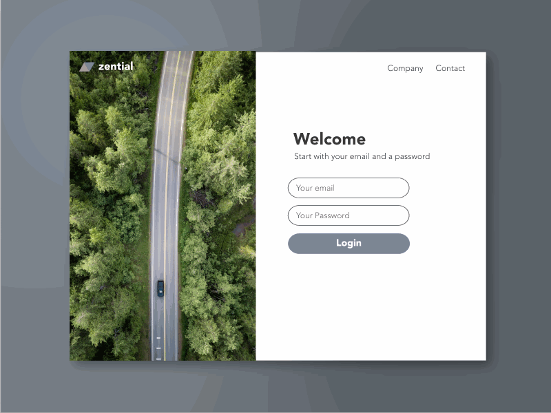 Login / Register Form animation app ux