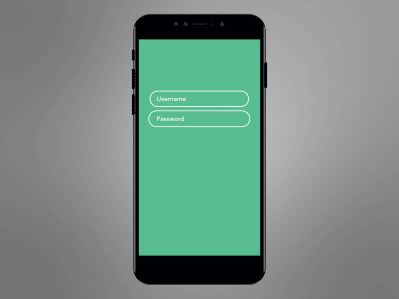 Microinteraction Login Example animation micro interaction ui ux